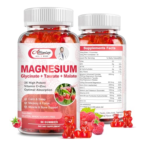 Magnesium Gummies | 500mg Complex, Sugar-Free, Supports Sleep & Heart Health