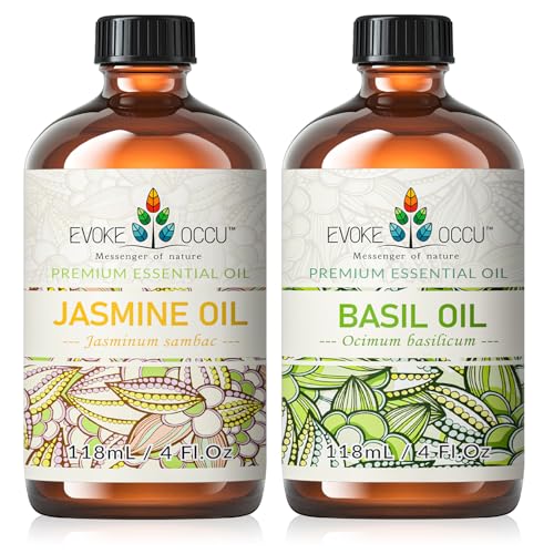 Essential Oil | Jasmine & Basil, 4 Ounce