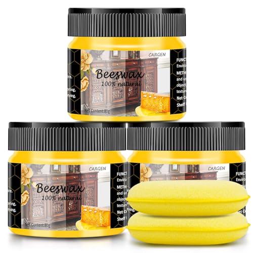 Wood Wax | Natural Beeswax, 3 Pack