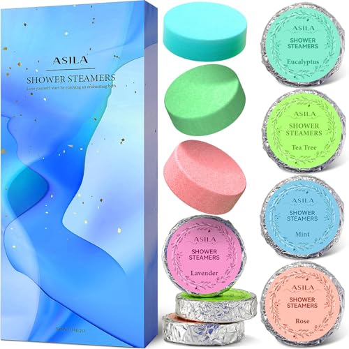 Shower Steamers | 10 Pack, Essential Oils, Birthday Gifts for Women