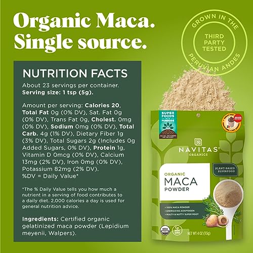 Maca Powder | 4 oz. Bag, Organic, Non-GMO, Gluten-Free