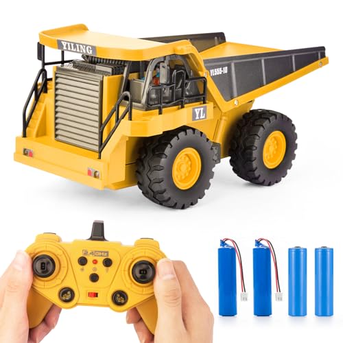 Remote Control Dump Truck | Rechargeable Battery, Construction Toy for Kids