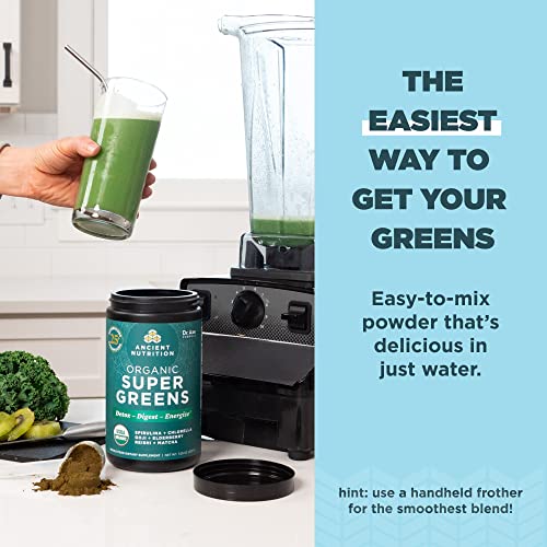 Supergreens Powder | Organic, Greens Flavor, 25 Servings, Watermelon Flavor, 25 Servings