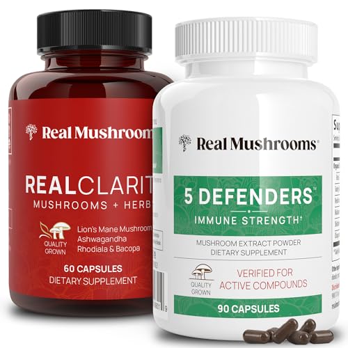 Mushroom Supplement Capsules | 60ct & 90ct Bundle, Focus & Immune Support