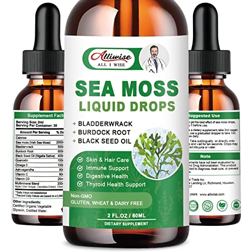 Sea Moss Supplement | Liquid Blend, Immune Support, Energy Boost, Detox & Digestion