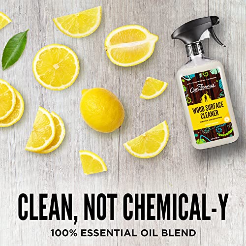 All-Purpose Wood Spray Cleaner | No-Wax Formula, Lemon Scent, Versatile Use