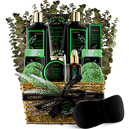 Bath and Body Set | 17 Pcs Gift Basket, Natural Mint Fragrance