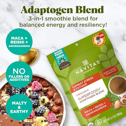 Superfood Blend | Adaptogen for Stress Support, 6.3oz, Organic, Non-GMO, Vegan