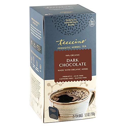 Herbal Tea | Dark Chocolate, 25 Tea Bags, Prebiotic Support