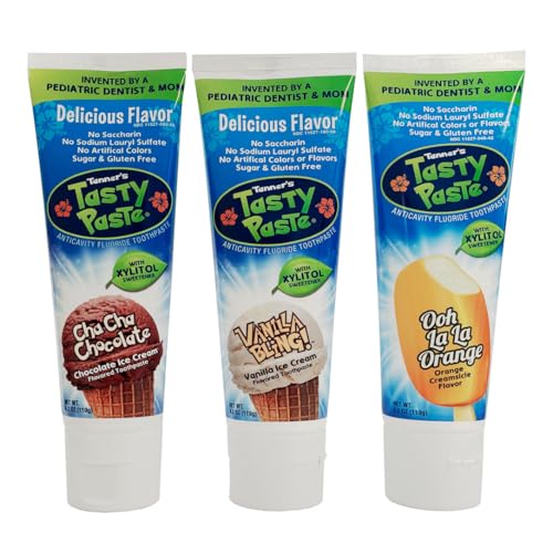 Children's Toothpaste | Vanilla, Chocolate & Orange - 3 Pack