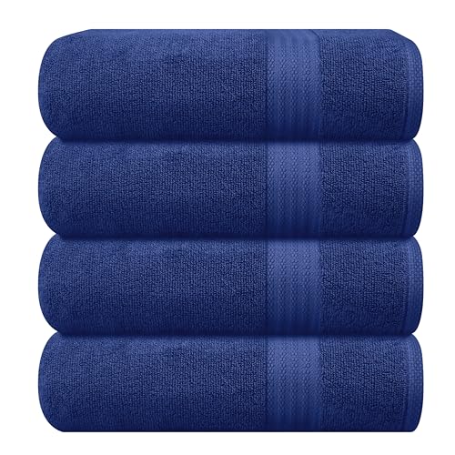 Bath Towel Set | 4 Pack, 100% Cotton, Ultra Soft Highly Absorbent.