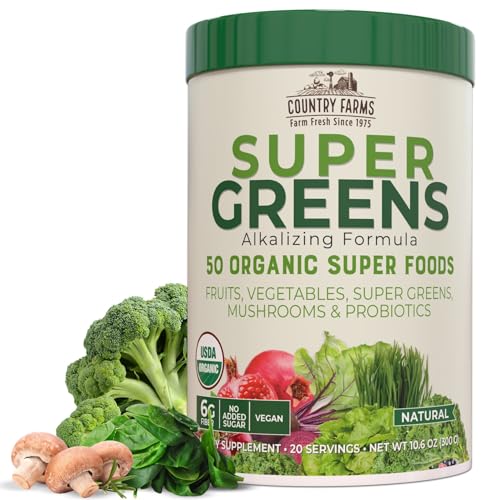 Superfood Drink Mix | 50 Organic Ingredients, 20 Servings, 10.6 oz.