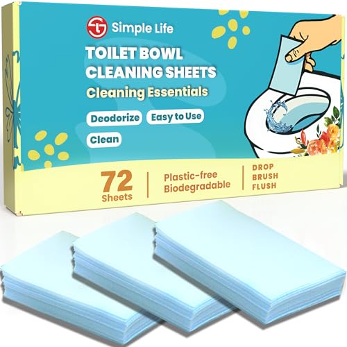 Toilet Bowl Cleaner Strips | Eco-Friendly, Non-Toxic, 72 Count