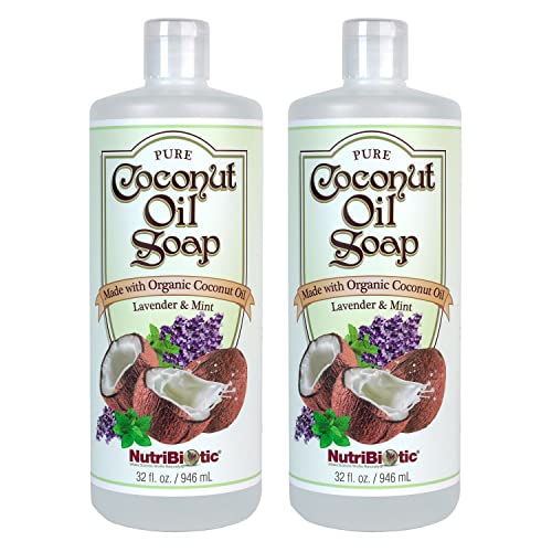 Liquid Hand Soap | Lavender & Mint, 32 oz Twin Pack, Certified Organic, Vegan