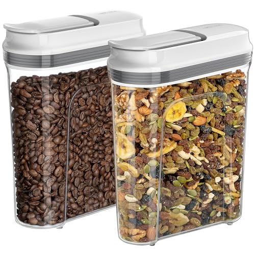 Cereal Dispenser | Airtight, 1.6L Capacity, 2 Pack