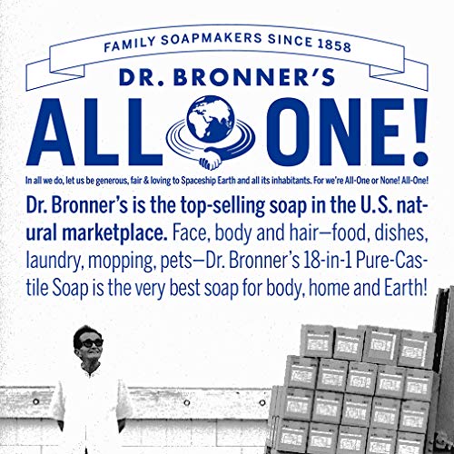 Dr. Bronner's - Organic Sugar Soap (Tea Tree, 64 Ounce) - Made with Organic Oils, Sugar and Shikakai Powder, 4-in-1 Uses: Hands, Body, Face and Hair, Cleanses, Moisturizes and Nourishes, Vegan