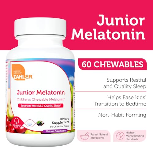 Children's Melatonin | 1 MG, 60 Chewable Tablets, Natural Grape Flavor