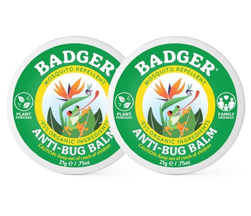 Bug Repellent | Organic, Deet-Free, 0.75 oz Tin, 2 Pack