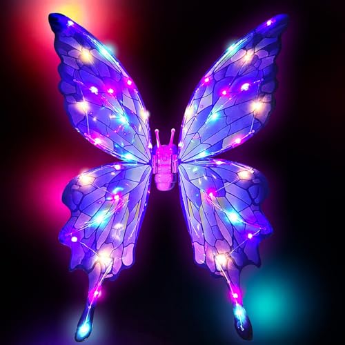 Costume Wings | Light Up LED, Perfect for Halloween and Dress Up