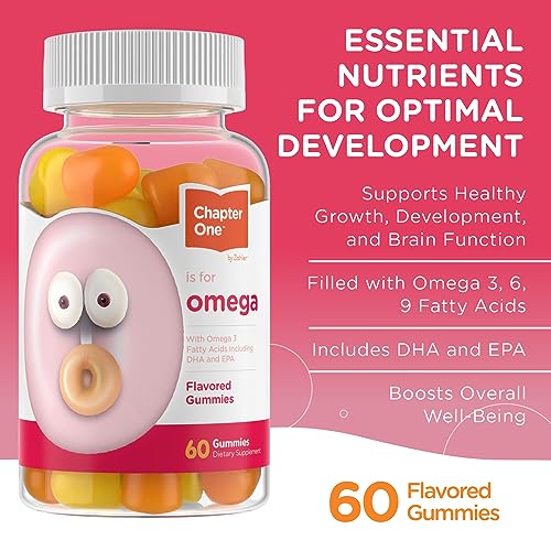 Omega-3 Gummies for Kids | No Fish Oil, 60 Count, Kosher Supplement for Growth & Brain Function