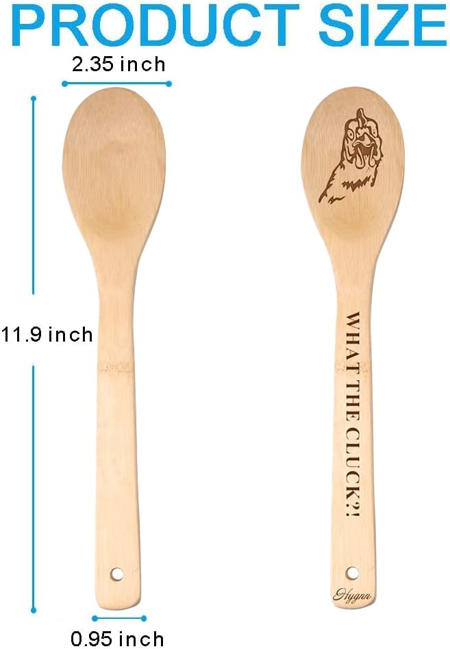 Cooking Spoons | 5-Piece Set, Organic Bamboo, Non-Stick