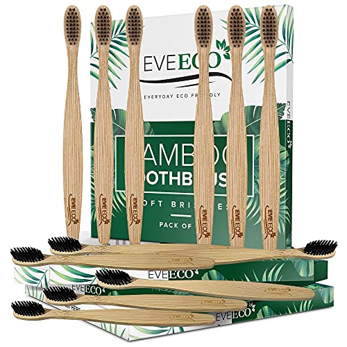 Toothbrush | 48 Count, Soft Bristles, Charcoal, Vegan, Compostable