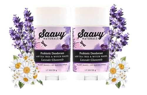 Deodorant | Aluminum-Free, Vegan Formula, Lavender Chamomile - 1.7 oz, 2 Pack