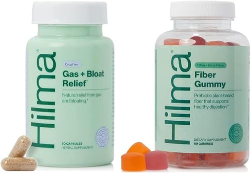 Digestive Enzyme Blend | Natural Gas & Bloating Relief, Prebiotic Fiber Gummies Bundle