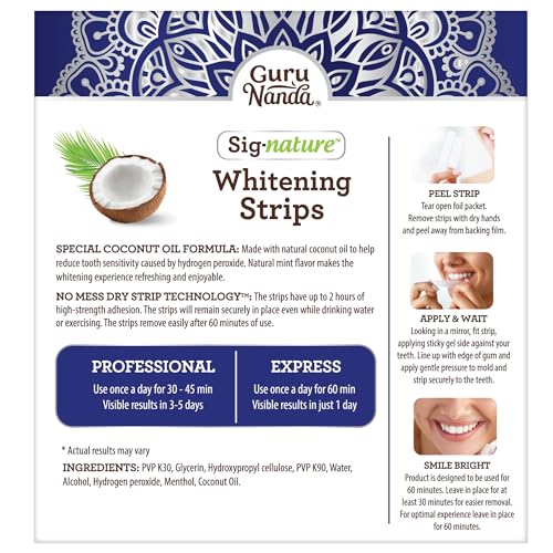 Teeth Whitening Strips | 7 Treatments, Enamel-Safe, Non-Slip Technology