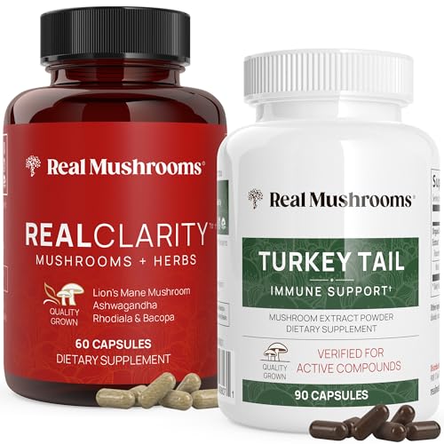 Mushroom Capsules | Mental Clarity, Focus, Immune Support, 60ct & 90ct Bundle