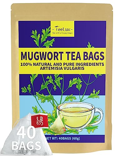 Mugwort Tea Bags | Caffeine Free, 40 Count