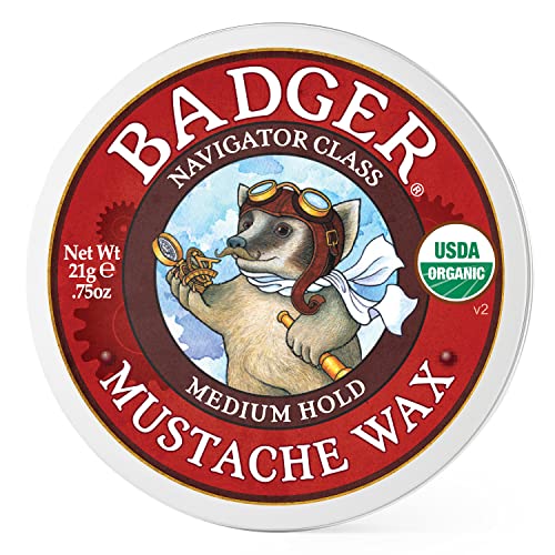 Mustache Wax | Medium Hold, Certified Organic, 0.75 oz