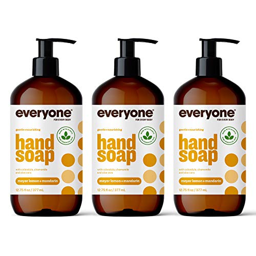 Everyone Liquid Hand Soap, 12.75 Ounce (Pack of 3), Lavender and Coconut + Meyer Lemon and Mandarin, Plant-Based Cleansers with Pure Essential Oils