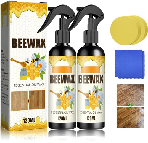 Beeswax Spray Cleaner | Furniture Polish, 2 Pack