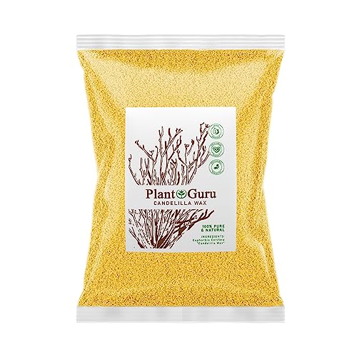 Candelilla Wax Pellets | 5 lbs Bulk, 100% Pure Natural, Vegan Wax for DIY Projects