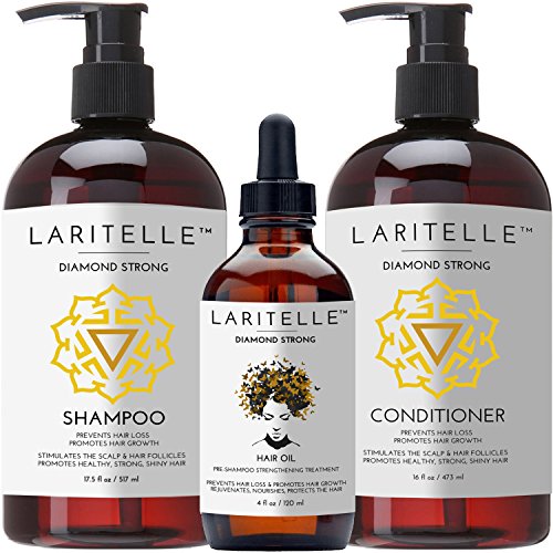 Hair Care Set | Shampoo 17 oz, Conditioner 16 oz, Hair Loss Treatment 4 oz, Argan Oil, Rosemary