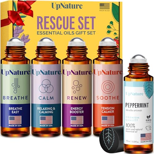 Essential Oil Bundle | Peppermint & Rescue Set, On-The-Go Travel