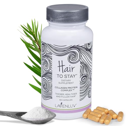 Hair Supplement | Collagen Peptides, Biotin, 60 Capsules