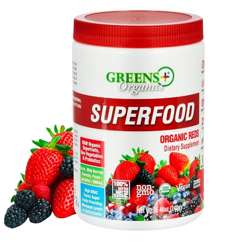 Superfood Powder | Organic Reds Blend, Antioxidants, 8.46 oz