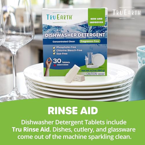 Dishwasher Detergent Tablets | Concentrated, Eco-Friendly, 30 Count