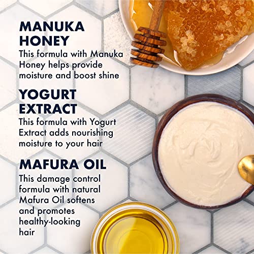 SheaMoisture Hair Mask - Manuka Honey & Yogurt, Hydrate + Repair Protein Power Treatment, Hair Treatment for Dry, Damaged Hair Care with Organic Shea Butter & Castor Oil for Hair, 8 Oz