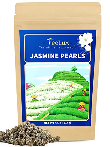 Green Tea | Handrolled Jasmine Pearls, 4 oz.