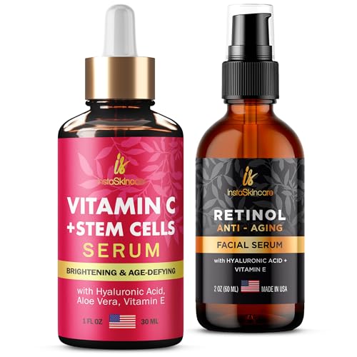 Retinol Serum | 2 oz, Vitamin C Serum | 1 oz