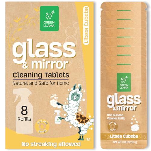 Glass Cleaner | 8-Pack, Certified Compostable Packaging, Eco-Friendly