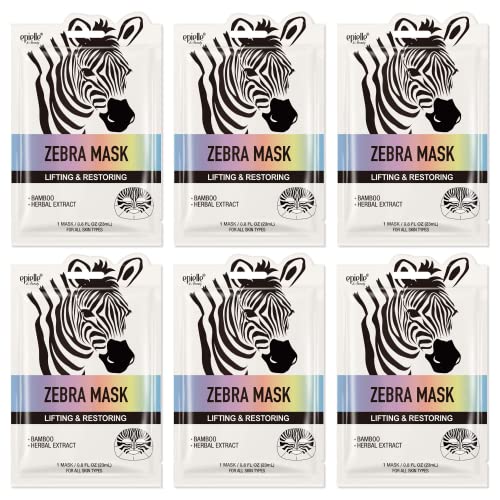 Character Masks | Zebra Design, 6 Pack