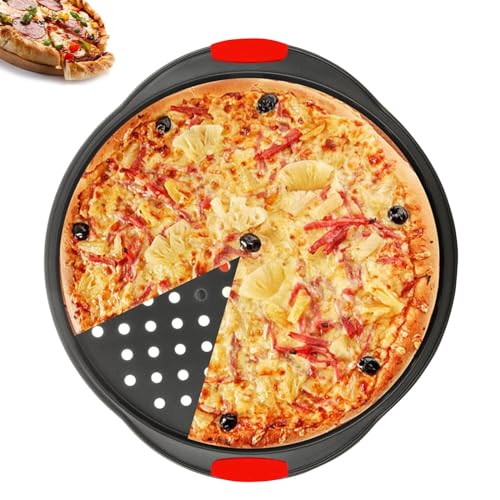 Pizza Baking Pan | 14.1 x 13 Inch, Non-Stick, Carbon Steel, Easy to Clean