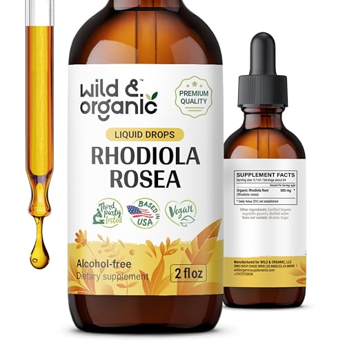 Herbal Supplement | Rhodiola Rosea Tincture, Mood Support, Non-Alcohol, 2 fl oz