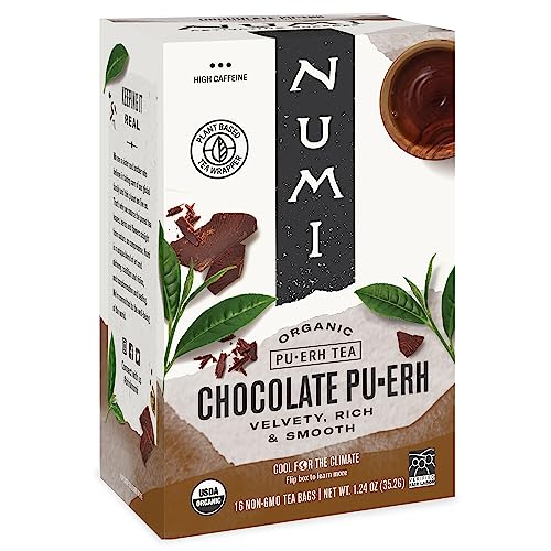 Pu-erh Tea | Organic Chocolate Blend, 16 Tea Bags, Cocoa & Orange Peel