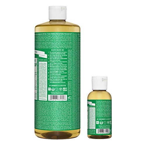 Body Soap | Almond Scent, 32 oz Bottle & 2 oz Travel Size