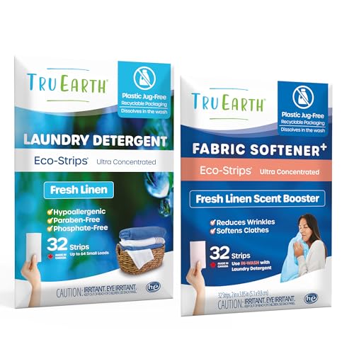 Laundry Detergent Sheets | Plastic Jug-Free, Easy-to-Use, Fresh Linen Scent